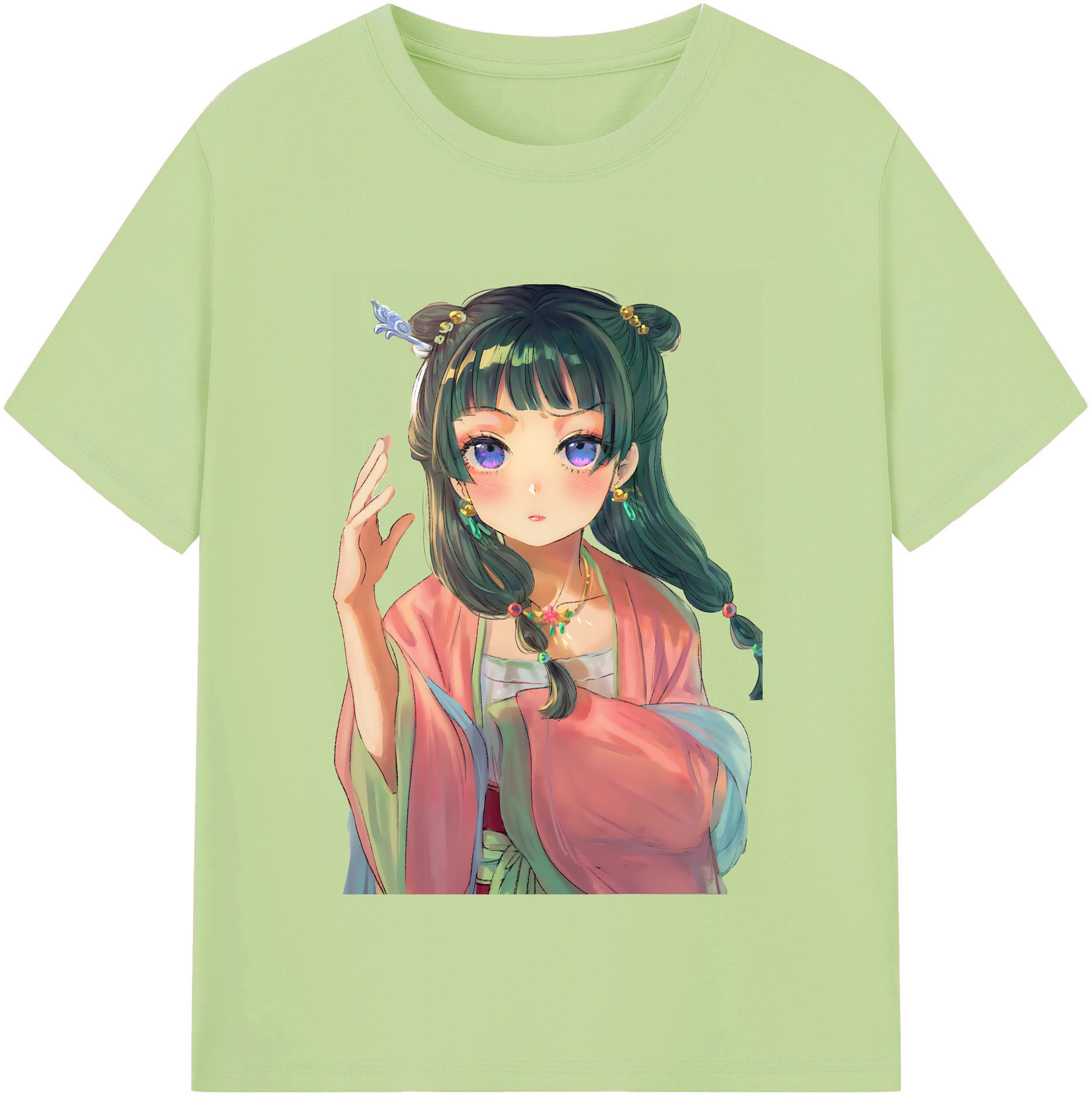 （画像用） 薬屋のひとりごと The Apothecary Diaries 綿100％半袖Tシャツ（フロントプリント）